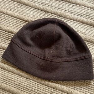 Ibex merino wool beanie hat Zque certified adult o/s brown excellent condition